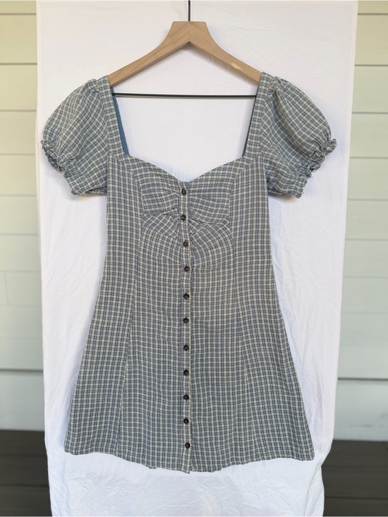 Kimchi Blue Dresses & Skirts - Kimchi Blue Gingham Milkmaid Cottagecore Mini Dress M 100% Cotton
